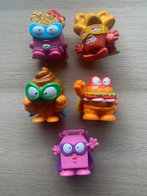 Lote 5 superzings mega, colección burger king 2020